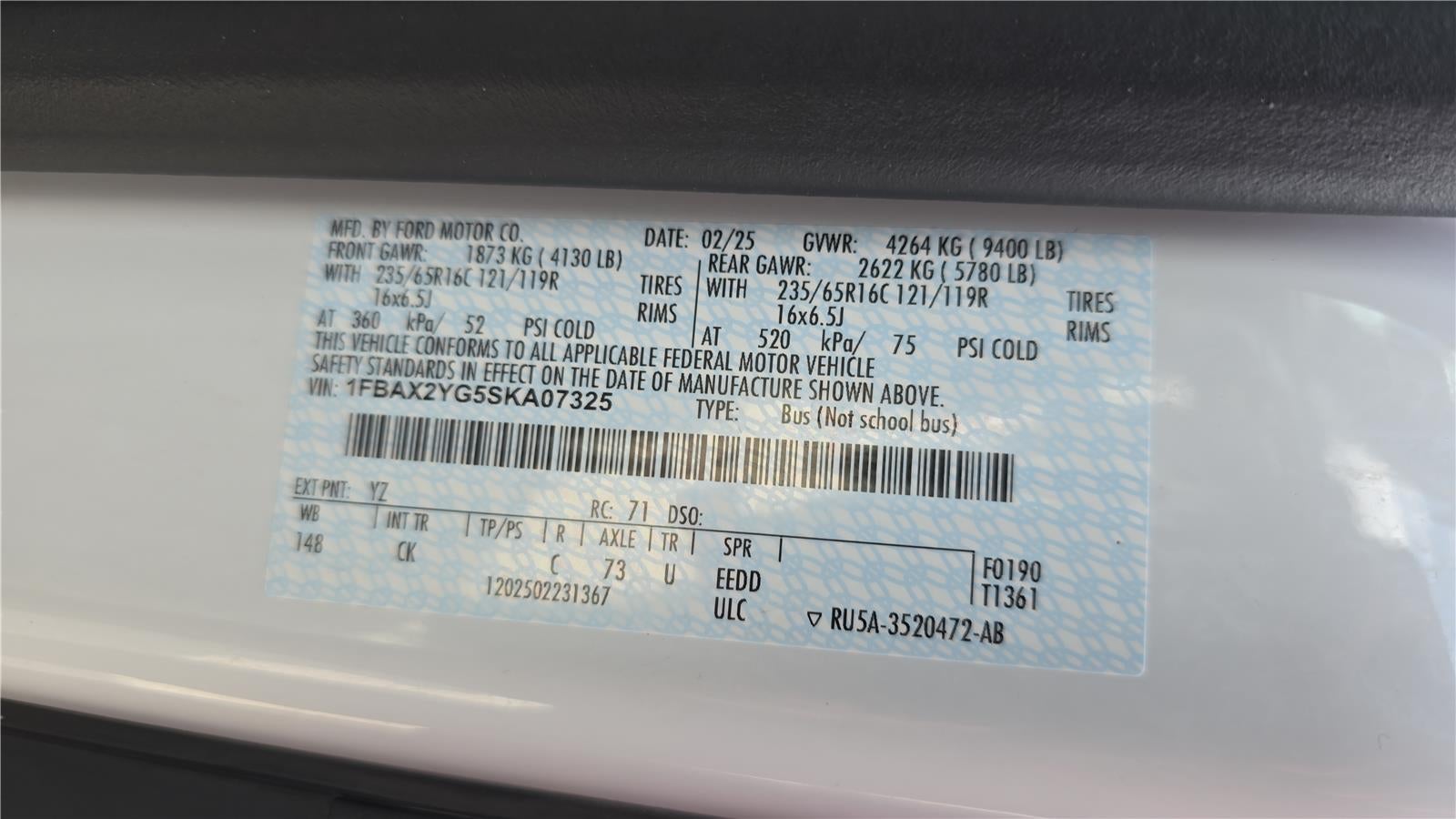 2025 Ford Transit Passenger Wagon XL