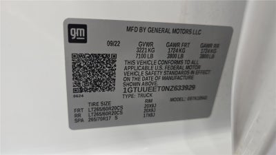 2022 GMC Sierra 1500 AT4