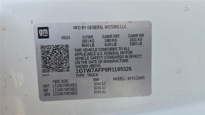 2024 GMC Savana Cargo 2500 Work Van