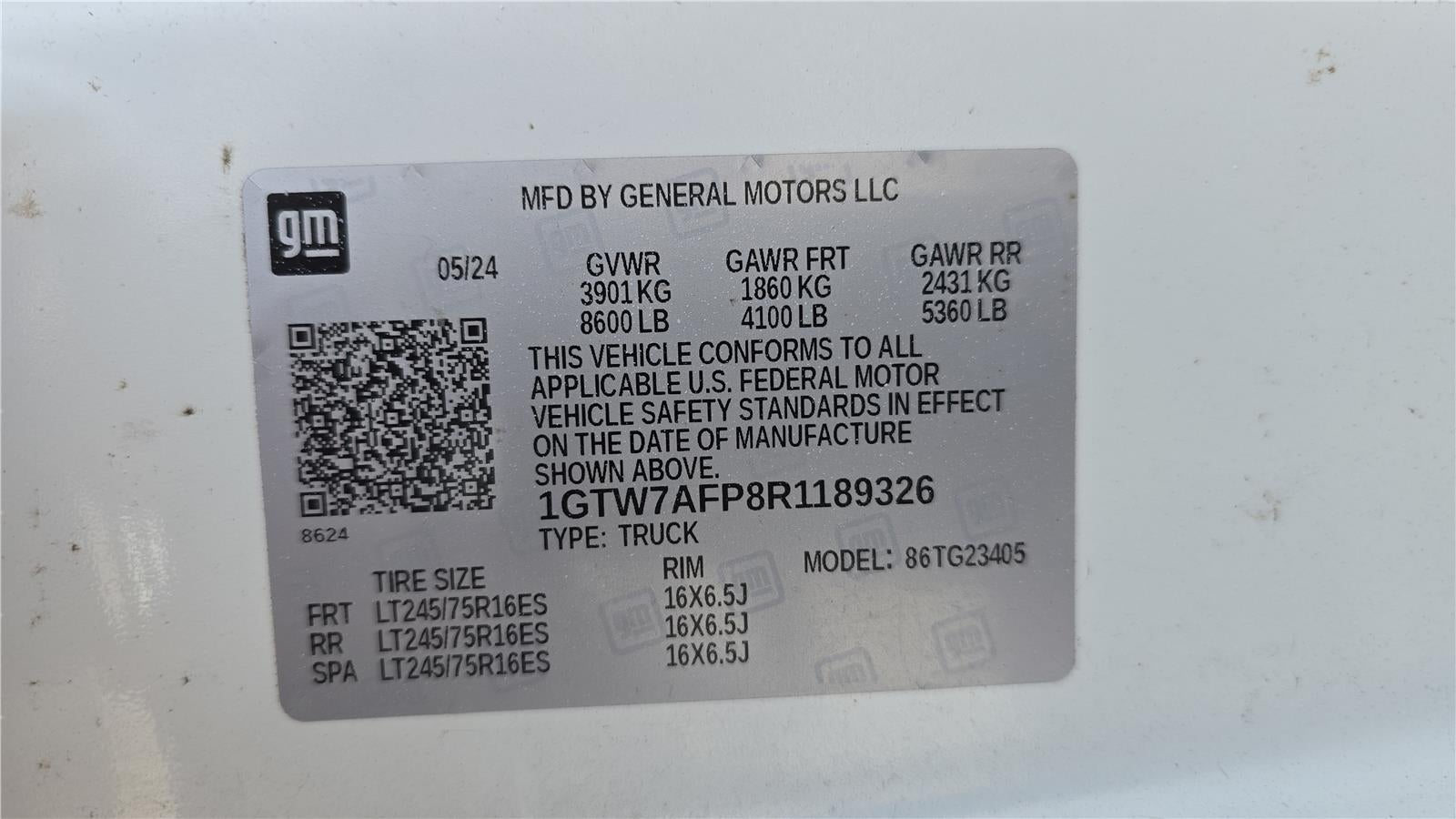 2024 GMC Savana Cargo 2500 Work Van