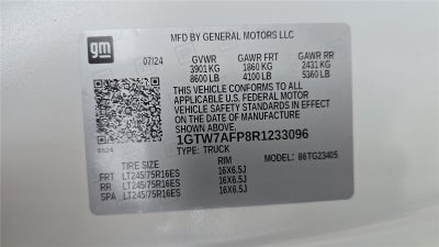 2024 GMC Savana Cargo 2500 Work Van