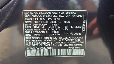 2023 Volkswagen Atlas 2.0T SEL