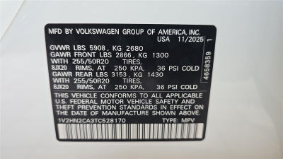 2026 Volkswagen Atlas 2.0T SE w/Technology