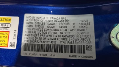 2023 Honda Civic Sedan Sport