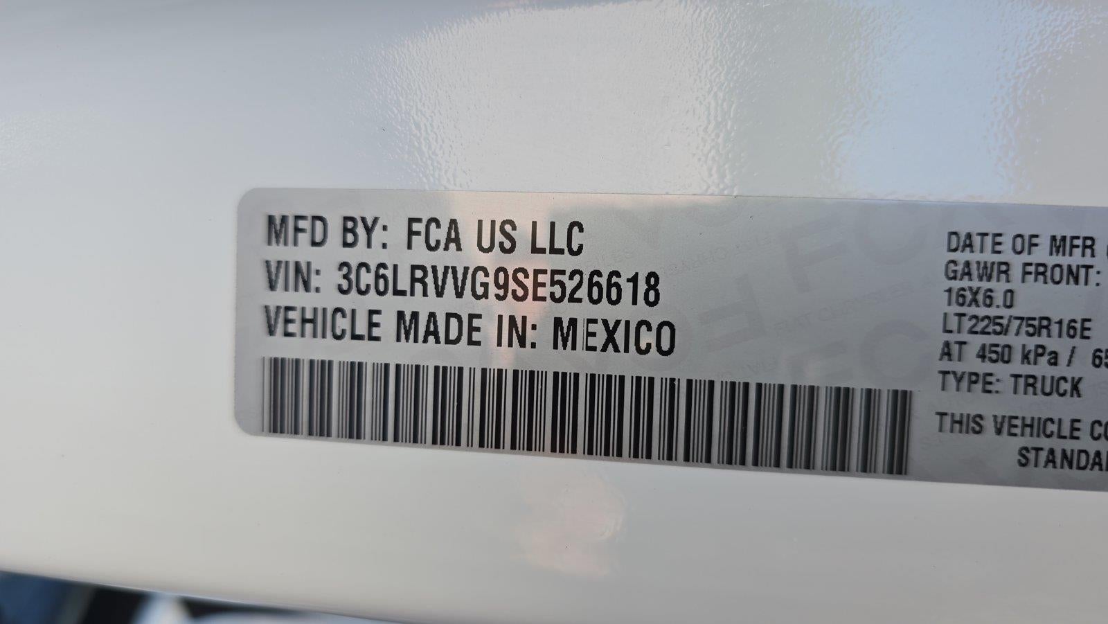 2025 RAM ProMaster Cargo Van Tradesman