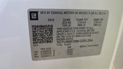 2019 GMC Sierra 1500 SLE