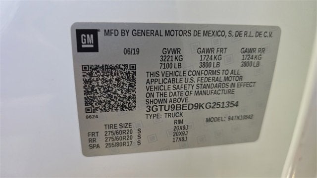 2019 GMC Sierra 1500 SLE