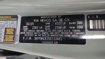 2025 Kia K4 GT-Line