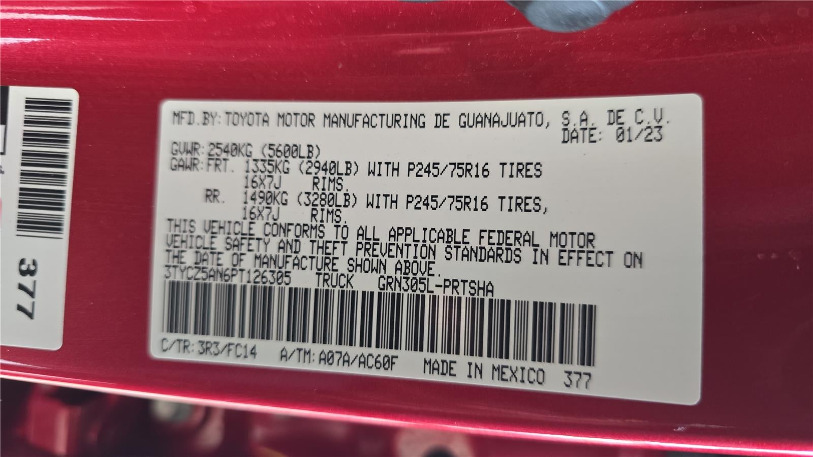 2023 Toyota Tacoma 4WD SR