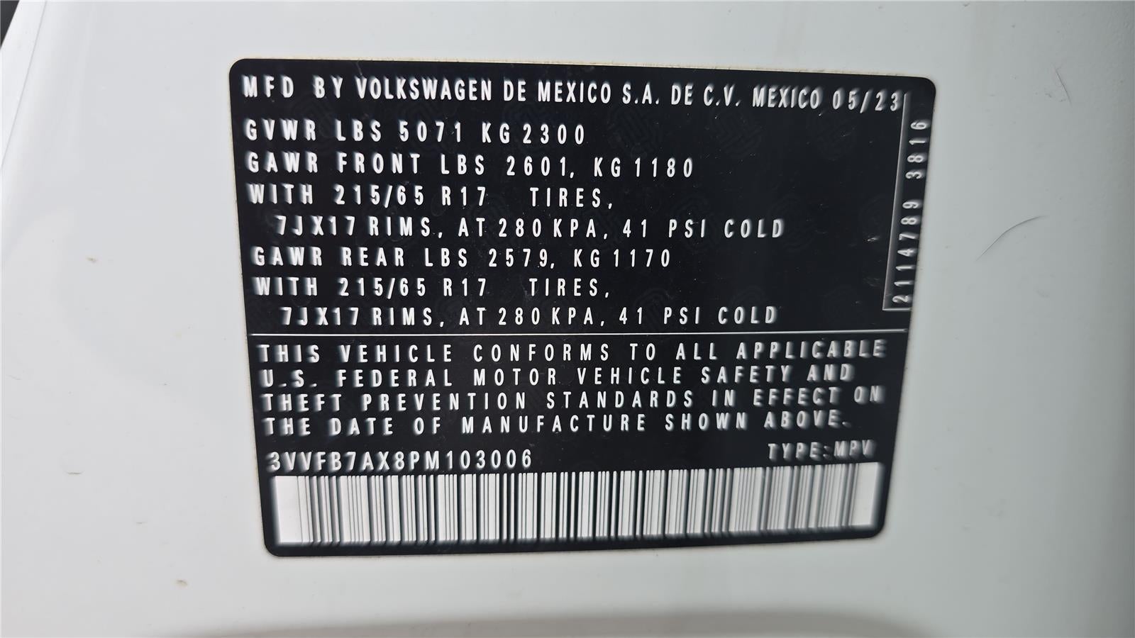 2023 Volkswagen Tiguan S