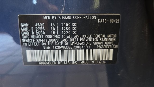 2023 Subaru Legacy Premium