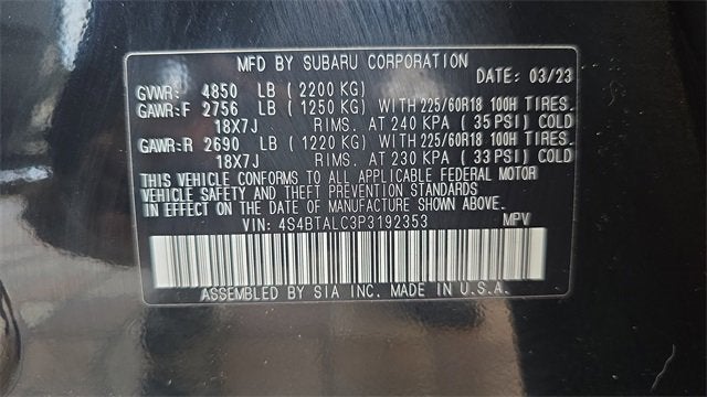 2023 Subaru Outback Onyx Edition