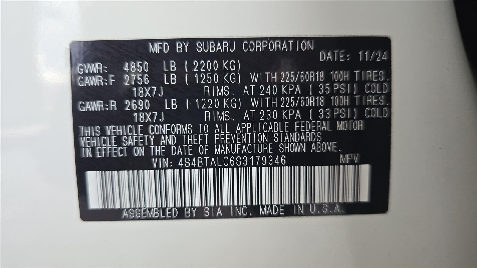 2025 Subaru Outback Onyx Edition