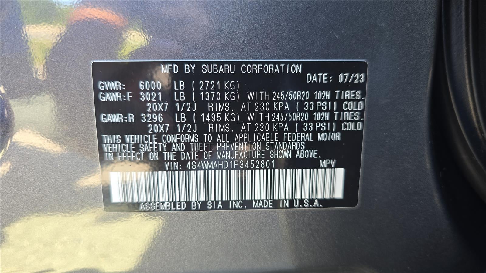 2023 Subaru Ascent Onyx Edition