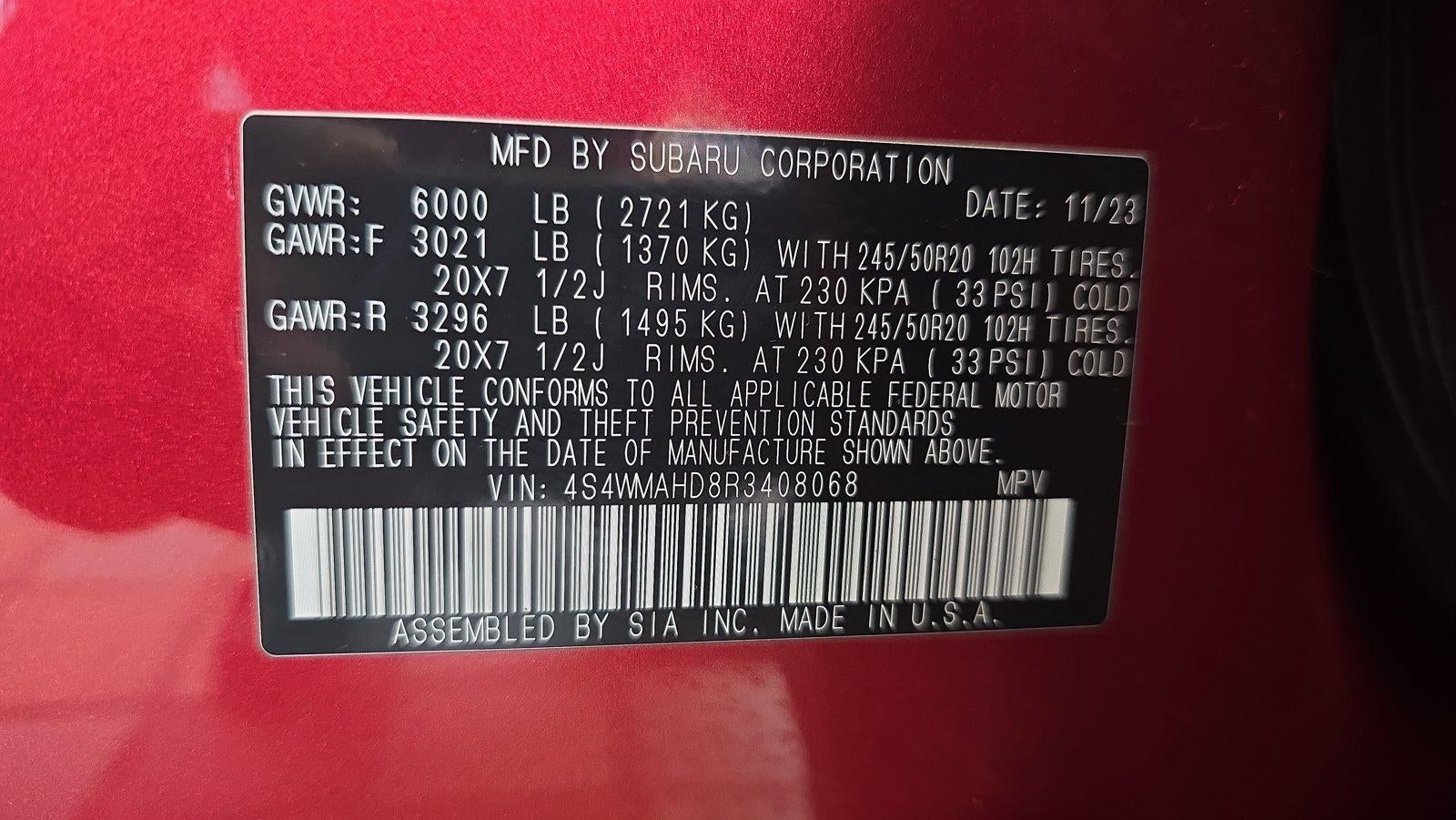 2024 Subaru Ascent Onyx Edition