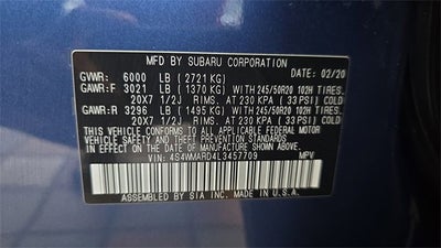 2020 Subaru Ascent Touring