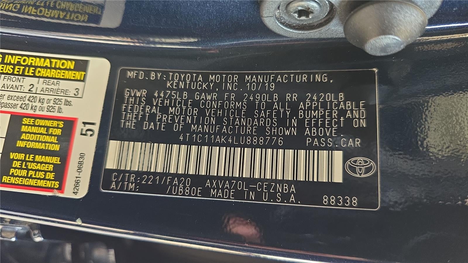 2020 Toyota Camry LE