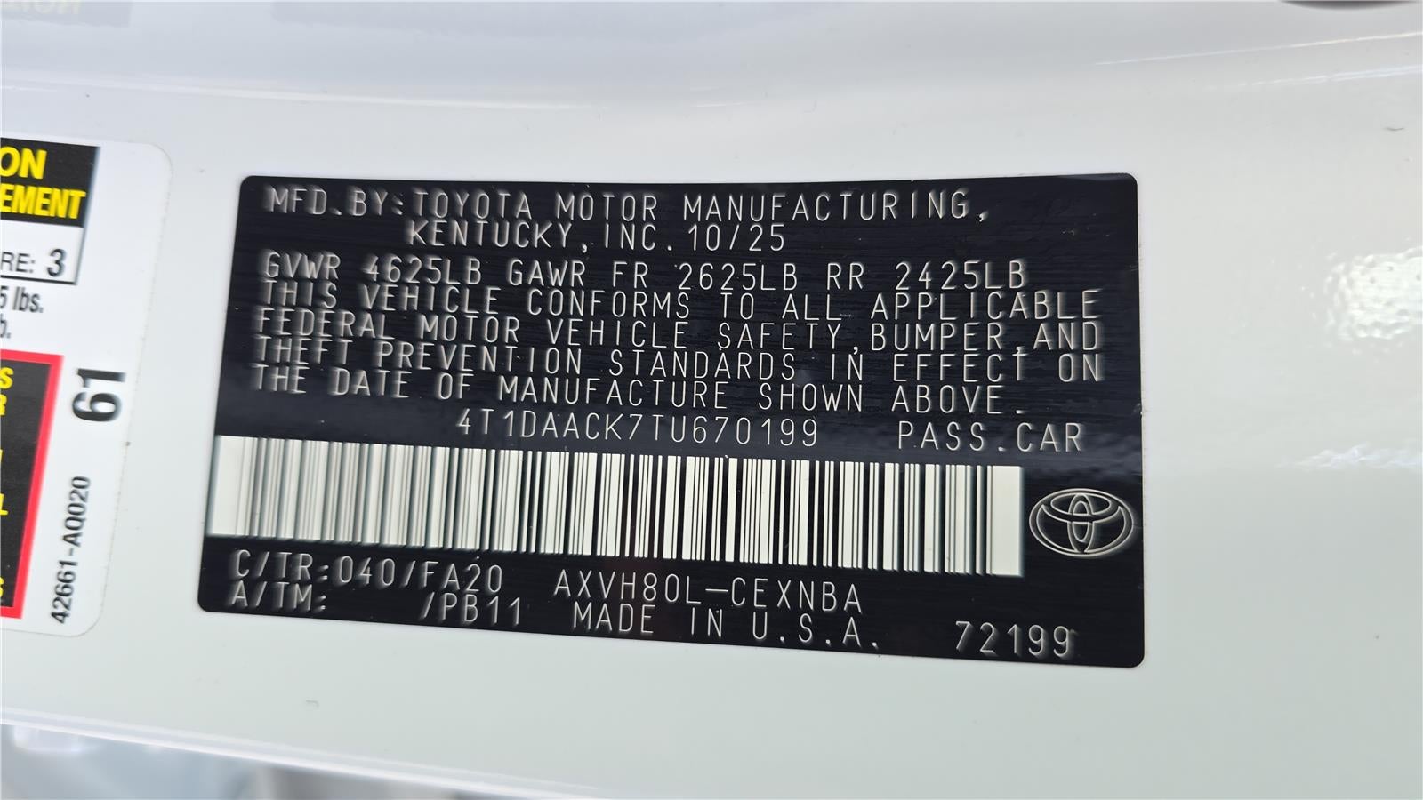 2026 Toyota Camry LE