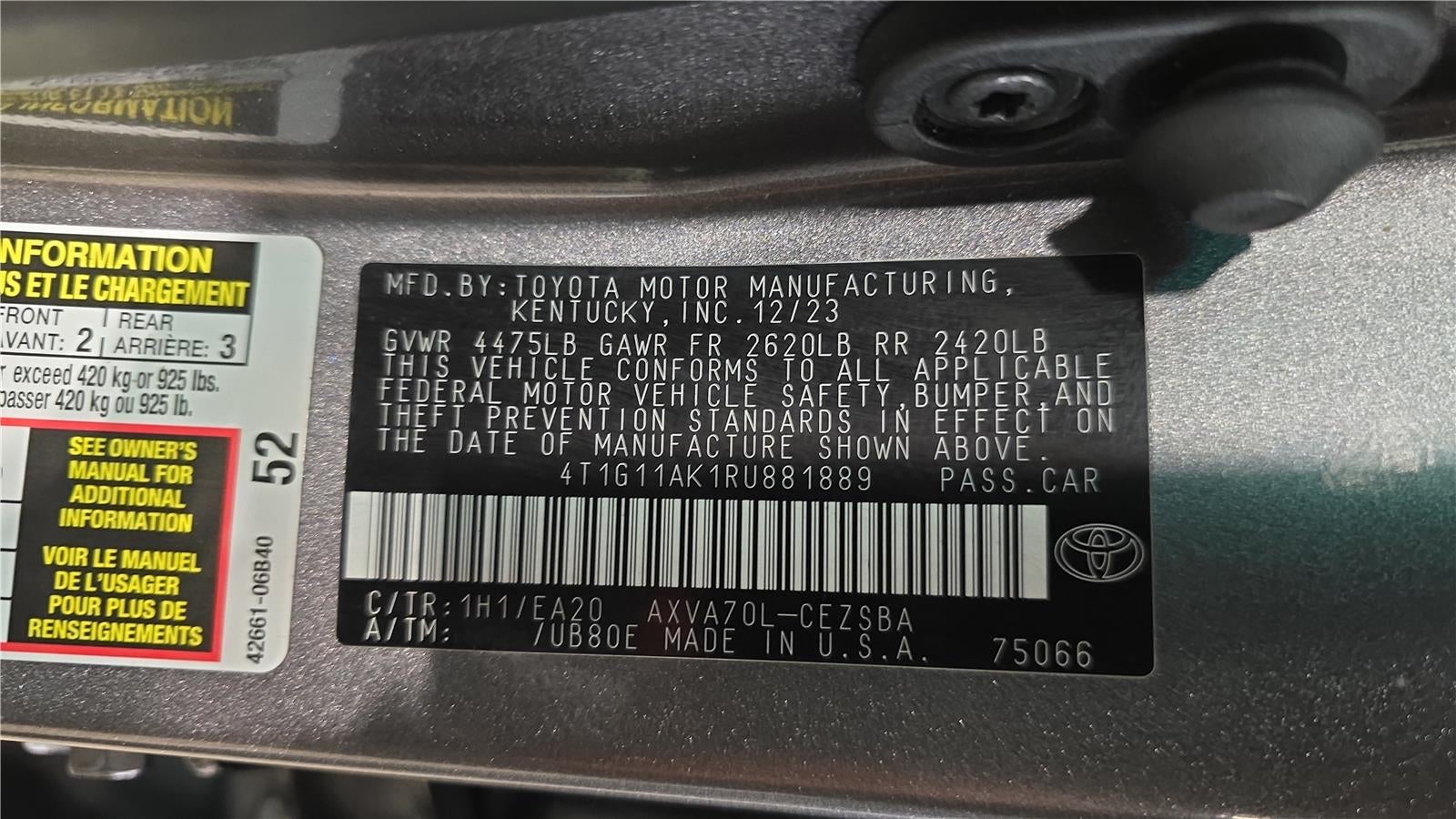2024 Toyota Camry SE