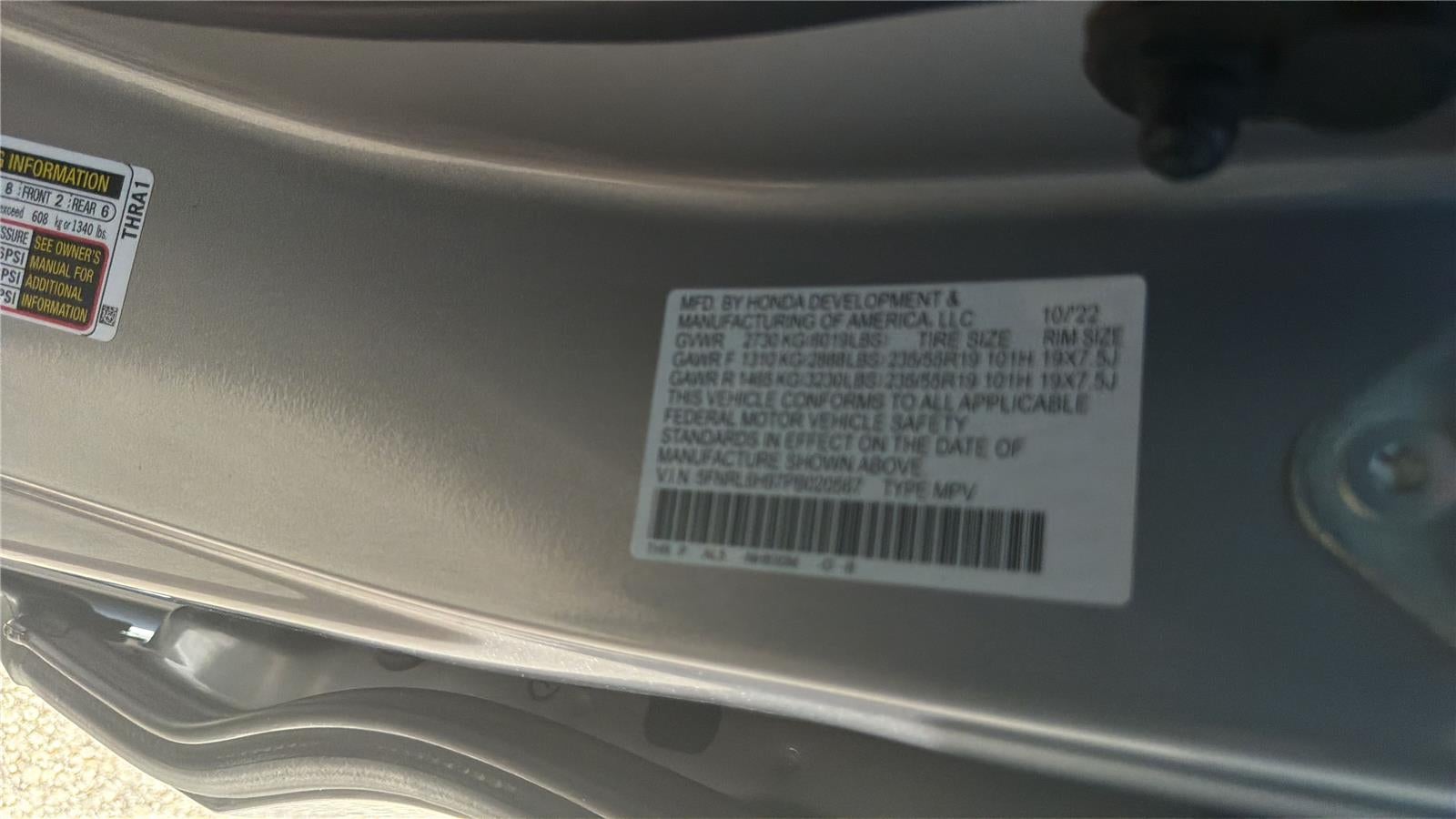 2023 Honda Odyssey Elite