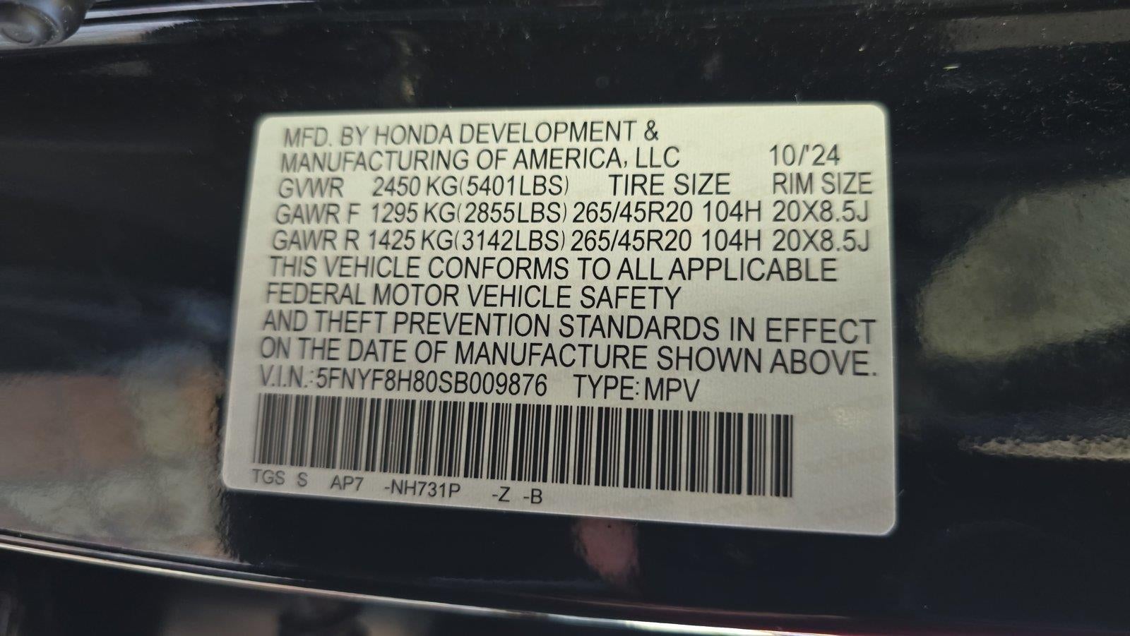2025 Honda Passport Black Edition