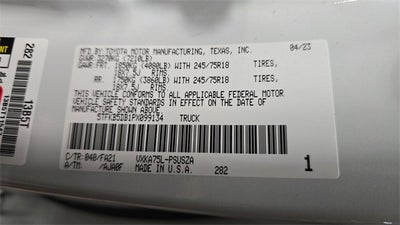 2023 Toyota Tundra 4WD SR