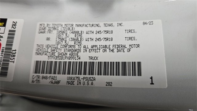 2023 Toyota Tundra 4WD SR