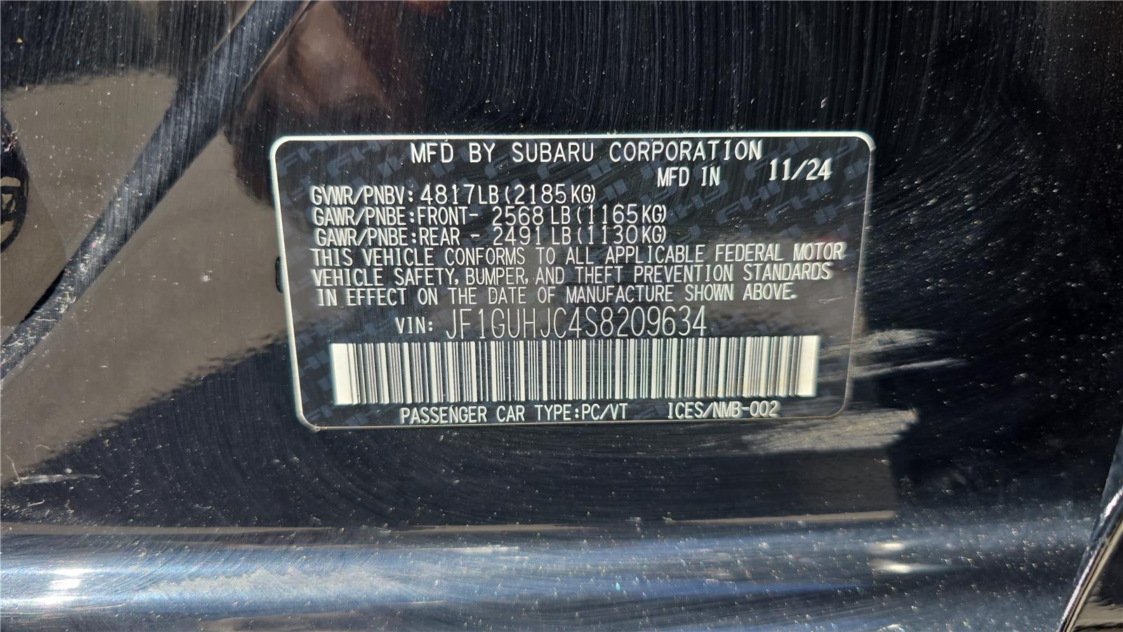 2025 Subaru Impreza RS