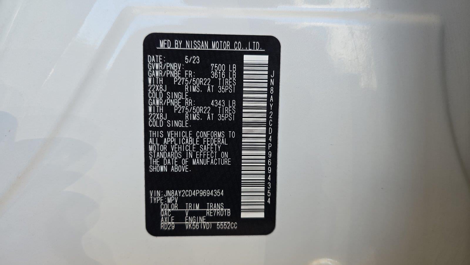 2023 Nissan Armada Platinum