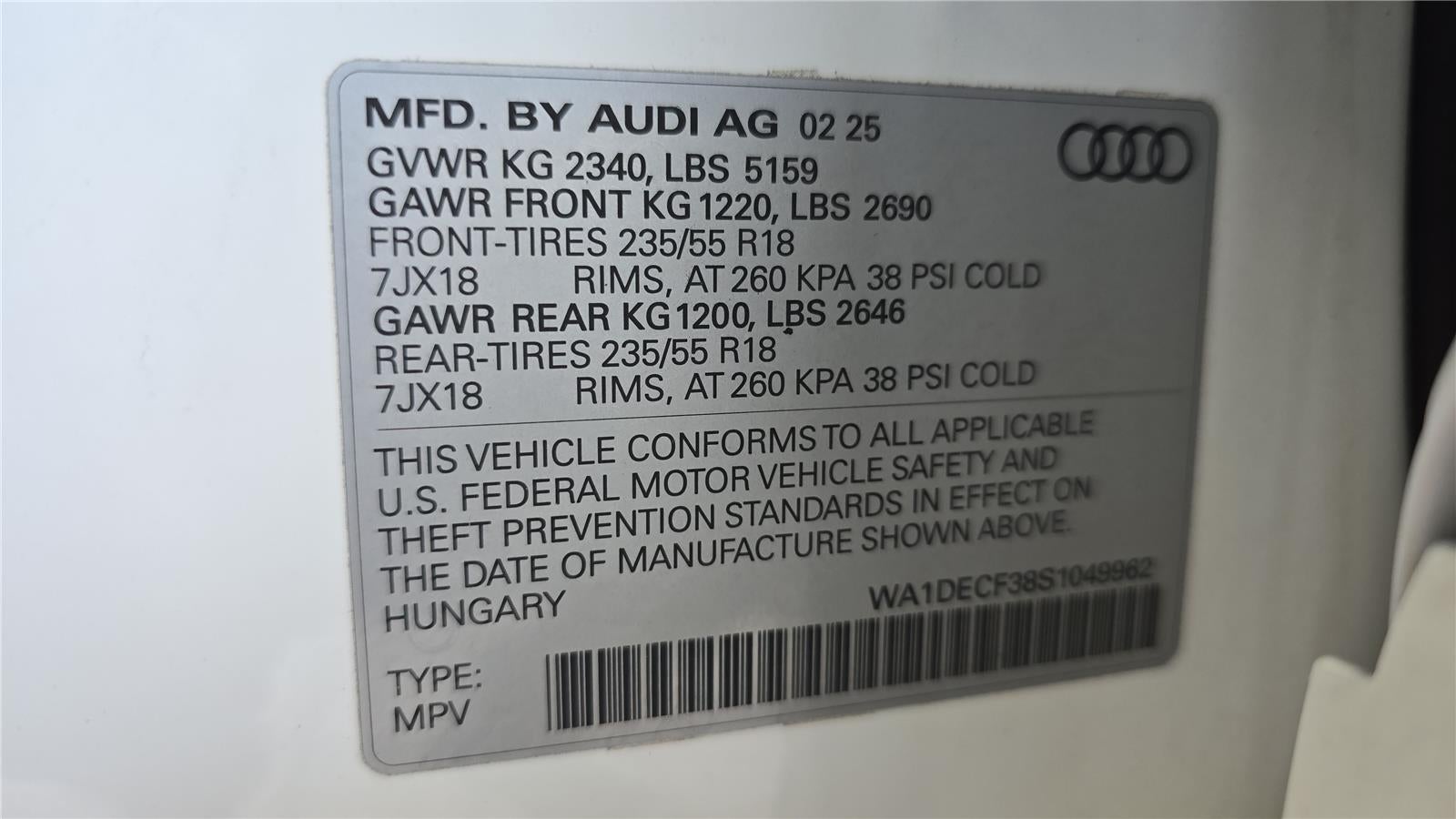 2025 Audi Q3 S line Premium