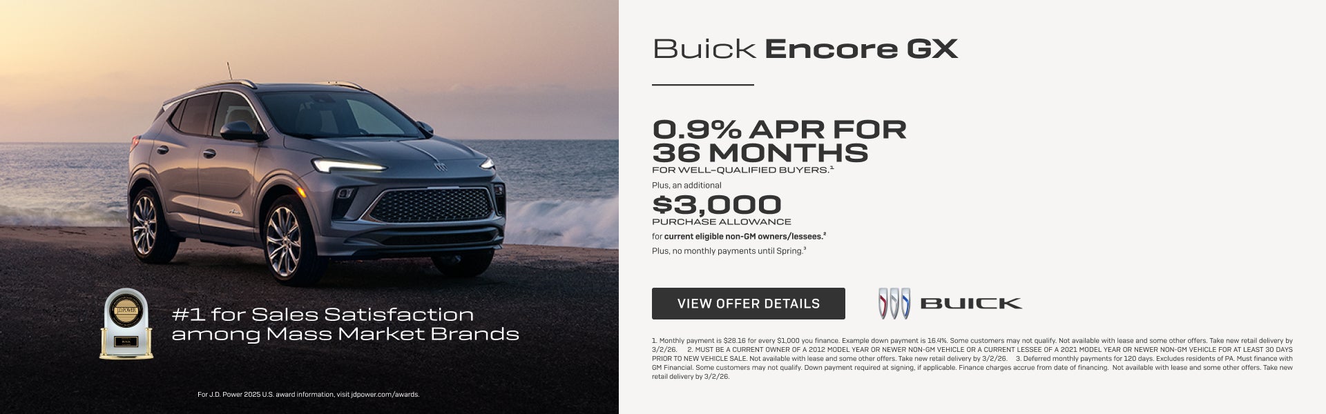 0.9% APR FOR 36 MONTHS 
FOR WELL-QUALIFIED BUYERS.1

Plus, an additional $3,000 PURCHASE ALLOWANC...