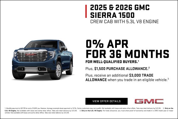 0% APR FOR 36 MONTHS for well-qualified buyers.1

Plus, $1,500 PURCHASE ALLOWANCE. 2

Plus, recei...