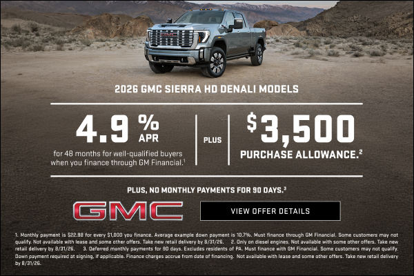 4.9% APR FOR 48 MONTHS for well-qualified buyers when you finance through GM Financial.1

Plus, $...