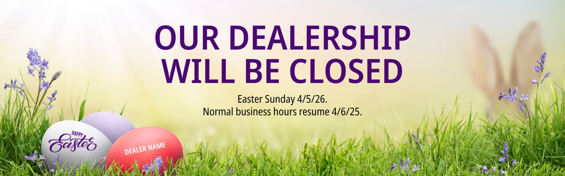 Closed Easter