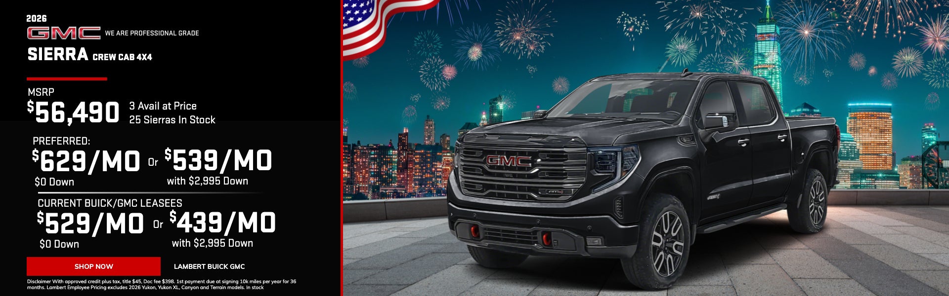 2026 GMC Sierra Crew Cab 4X4